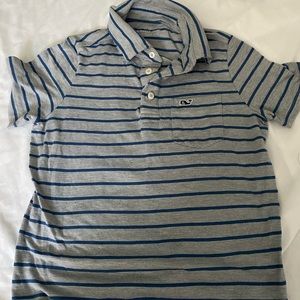 Vineyard Vines gray/navy polo